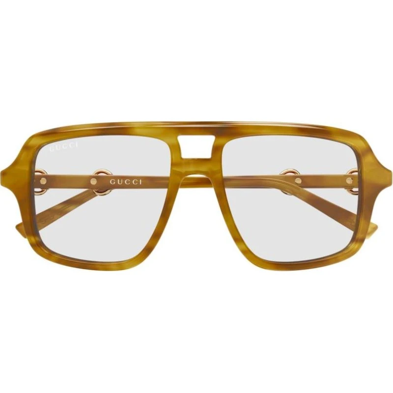 Gucci GG2052S Lunettes de Soleil Pilote Havane pour Femme