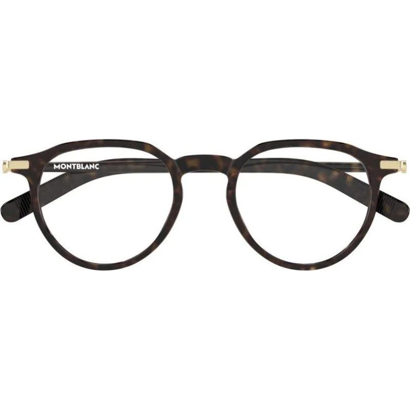 Montblanc MB0495O Lunettes de Vue Homme Rondes Havana
