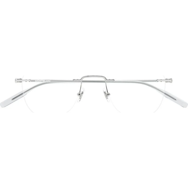 Montblanc MB0471O Lunettes de Vue Homme Rondes Argentées 50mm
