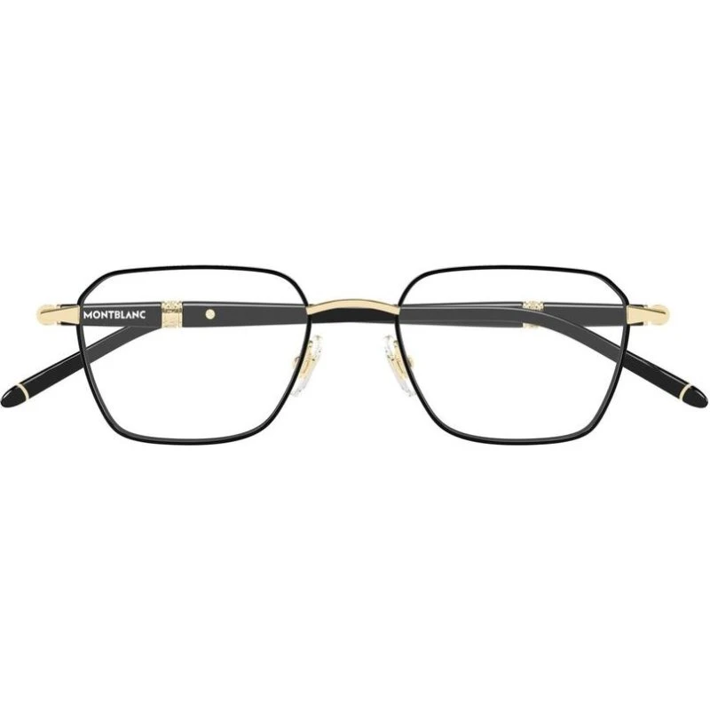 Montblanc MB0485O Lunettes de Vue Homme Carrées Noires 51mm