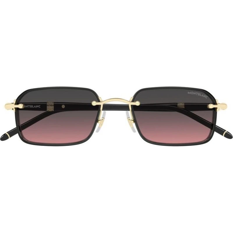 Montblanc MB0483S Lunettes de Soleil Homme Rectangulaires Violet 54mm