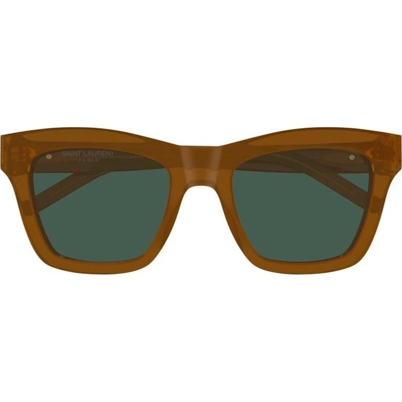 Saint Laurent SL M156 Lunettes de Soleil Cat Eye Marron et Vert