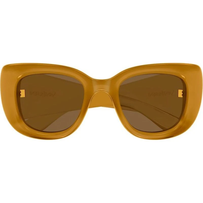 Saint Laurent SL 903 Howl Lunettes de Soleil Oeil de Chat Jaune Marron