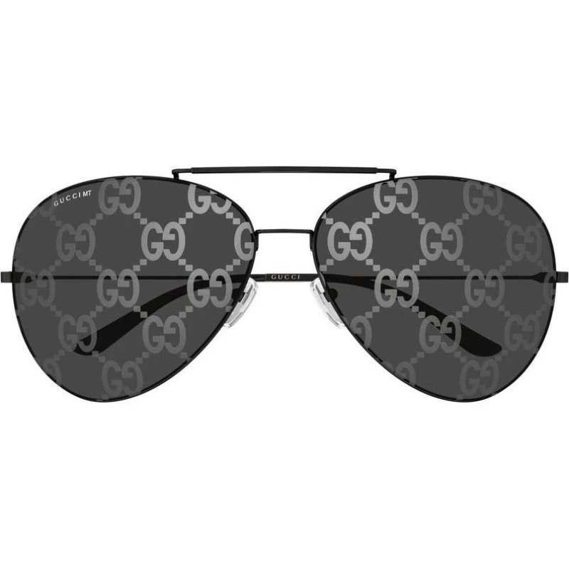 Gucci GG2172S Lunettes de Soleil Pilote en Métal Ruthénium