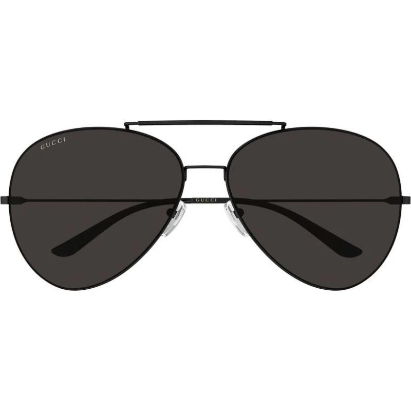 Gucci GG2172S Lunettes de Soleil Pilote Ruthenium pour Homme