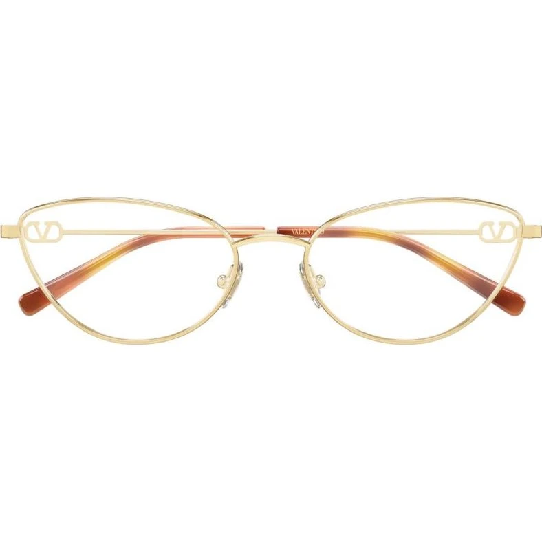 Valentino VG0029O Lunettes de Vue Femme Œil-de-Chat Dorées 56mm
