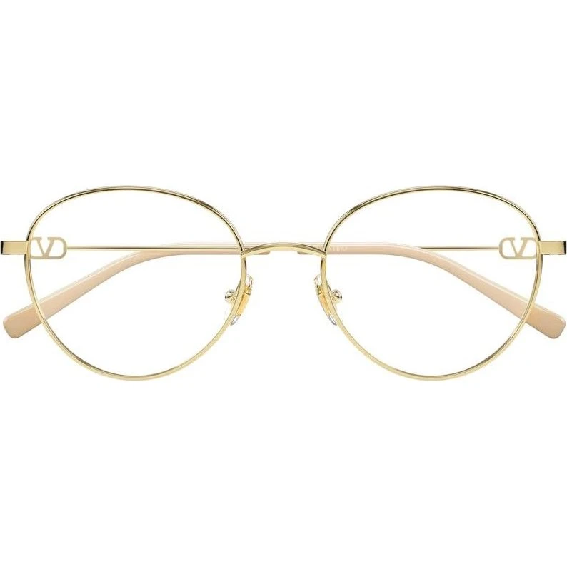 Valentino VG0031O Lunettes de Vue Rondes Dorées 52mm