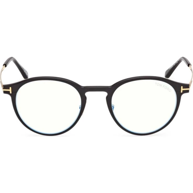 Tom Ford FT6088-B Blue Block Lunettes de Vue Homme Rondes Noires