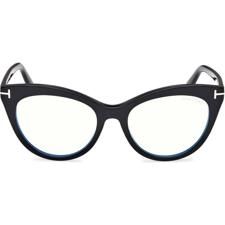 Tom Ford FT6091-B Blue Block Lunettes de Vue Œil de Chat Noir 53mm