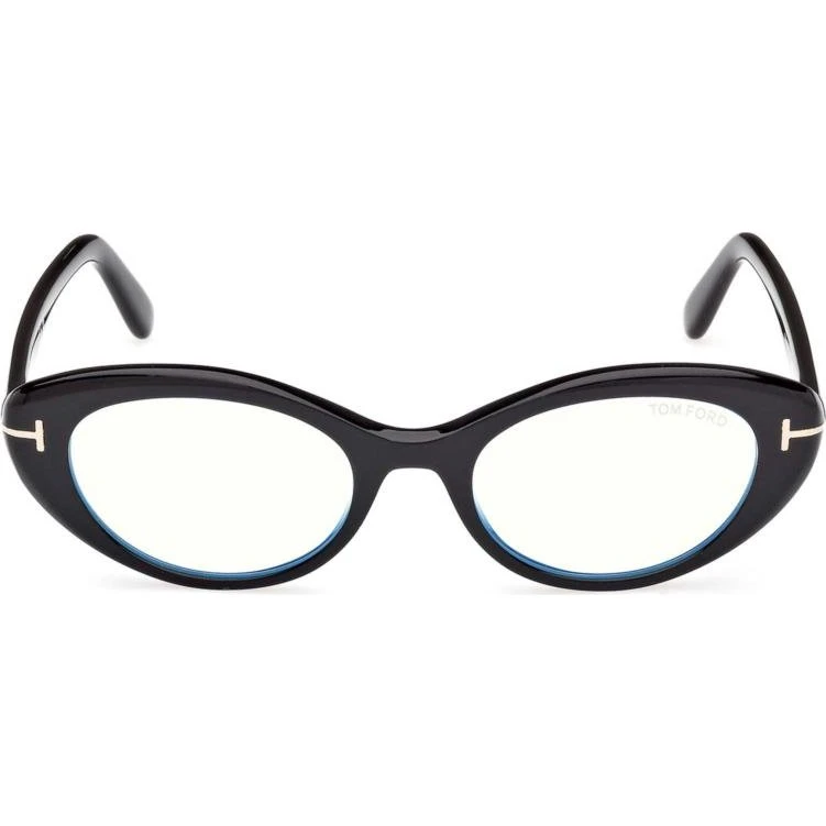 Tom Ford FT6092-B 001 : Montures Optiques Rondes en Acétate Noir