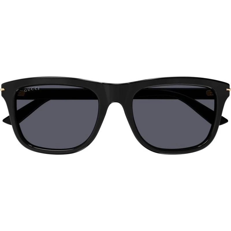 Gucci GG1444S Lunettes de Soleil Homme Carrées Noires 55mm