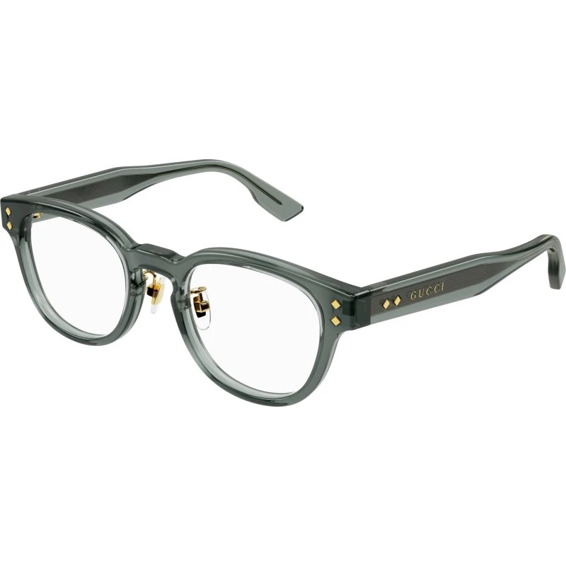 Gucci Homme GG1470OJ 003 Lunettes Optiques Pantos Gris Transparent