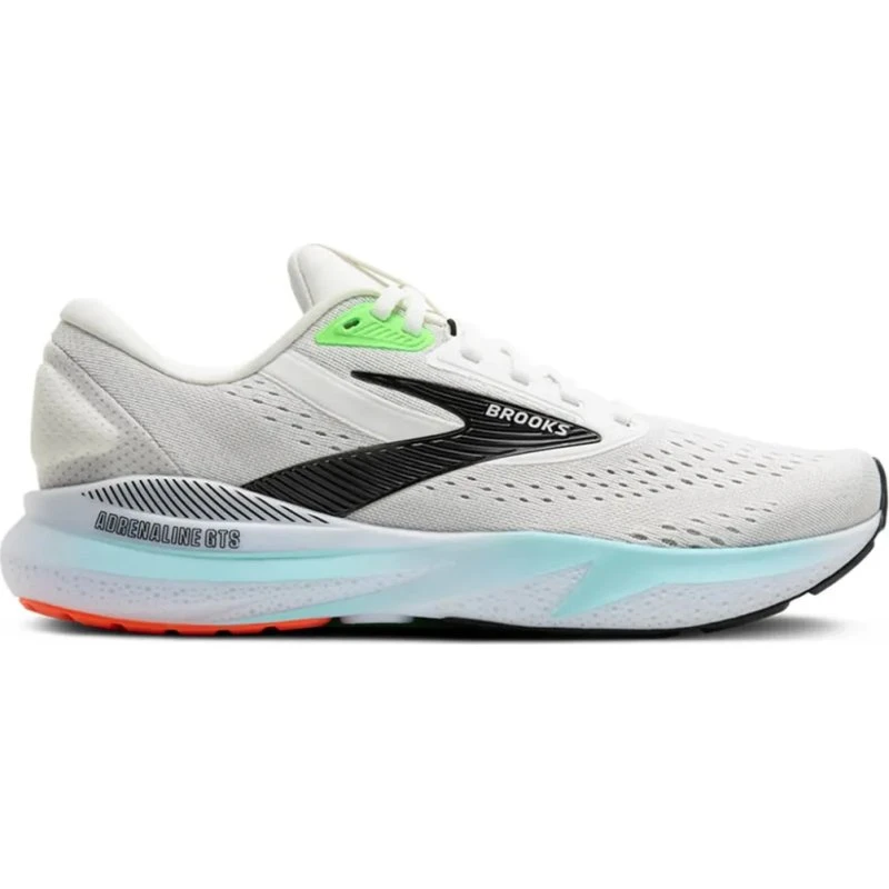 Brooks Adrenaline GTS 24 Homme - Blanc/Gecko/Atomizer