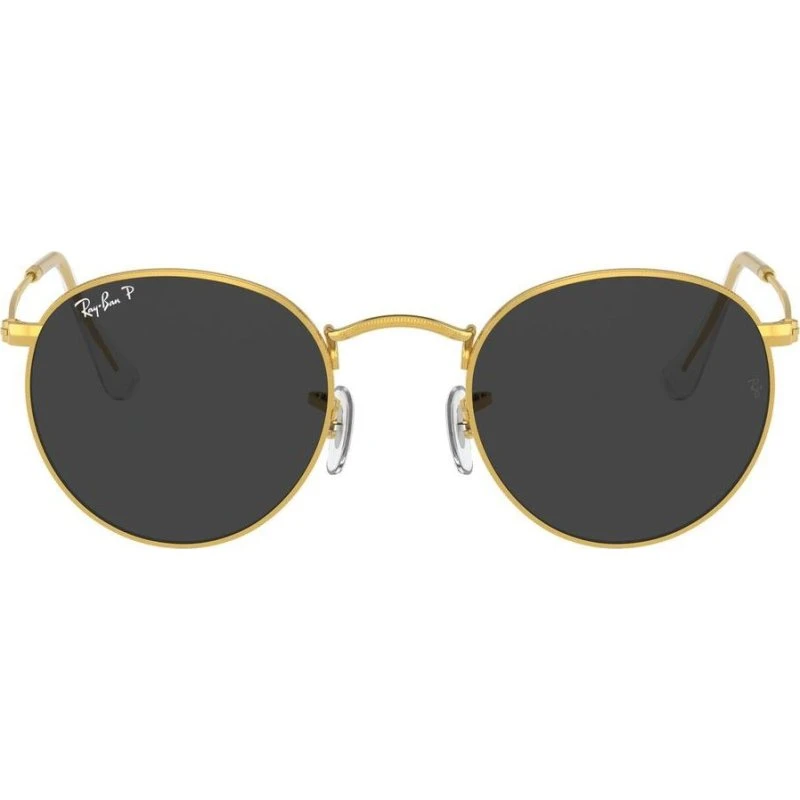 Ray-Ban Round Metal RB3447 Lunettes de Soleil Polarisées Or/Gris