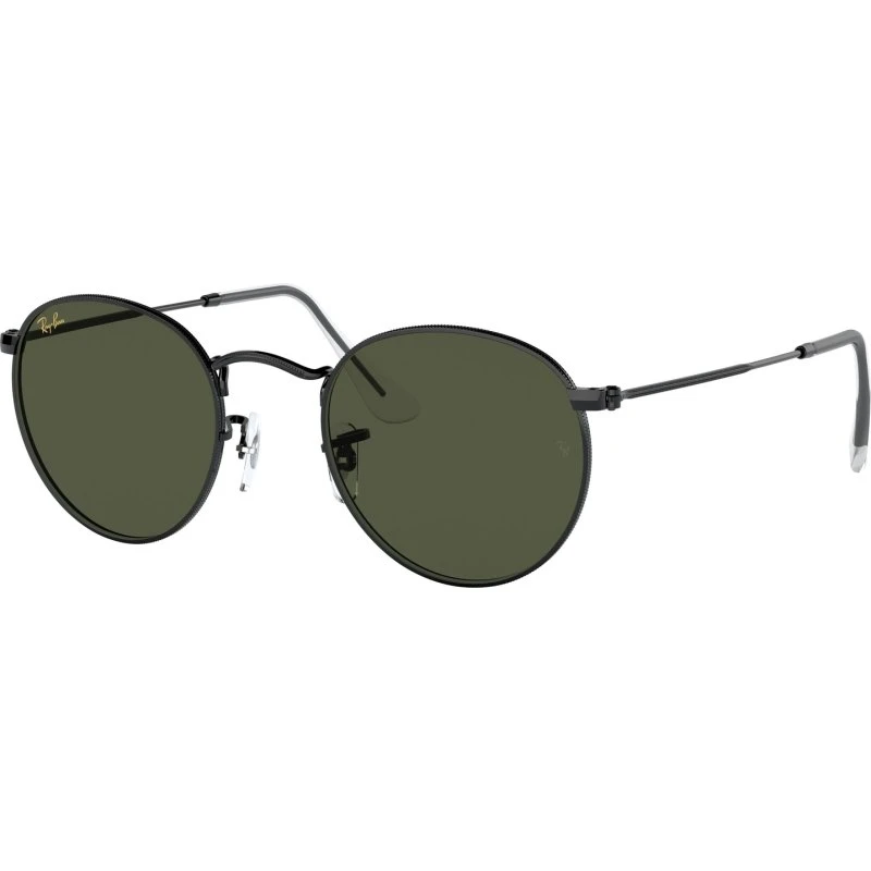 Ray-Ban RB3447 Round Metal Lunettes de Soleil Homme Noir G15
