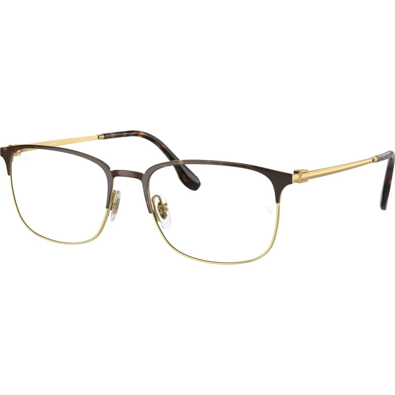 Ray-Ban RX 6494 Lunettes de Vue Carrées Havane 54mm