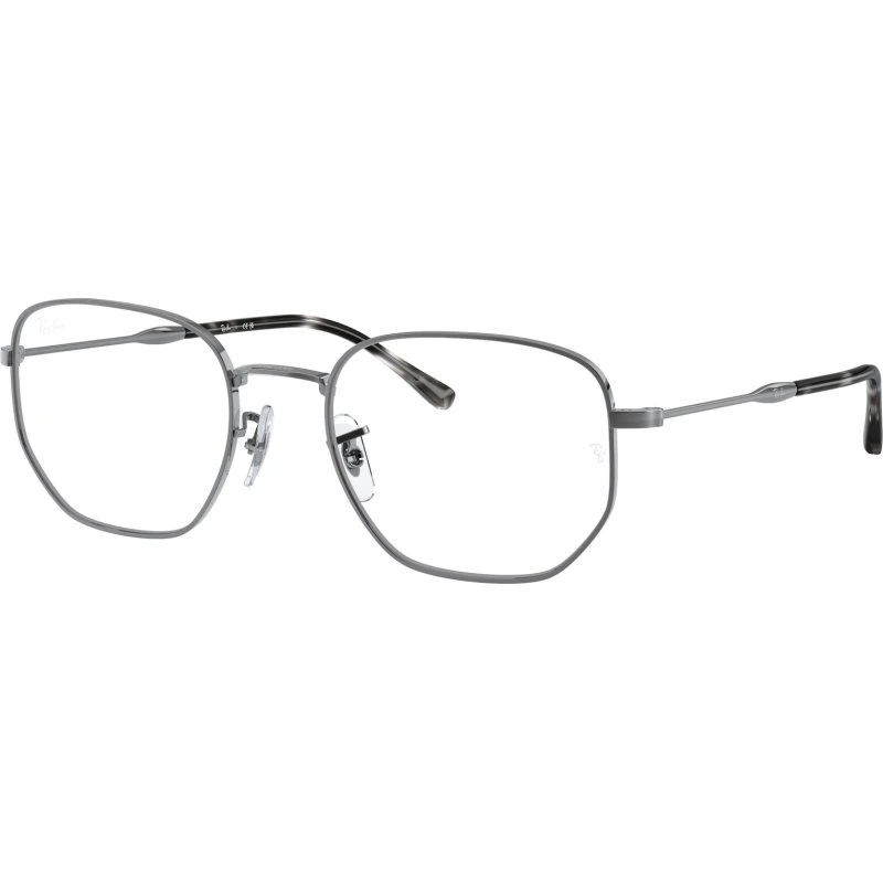 Ray-Ban RX 6496 Lunettes de Vue Géométriques Unisexe Ruthénium 51mm