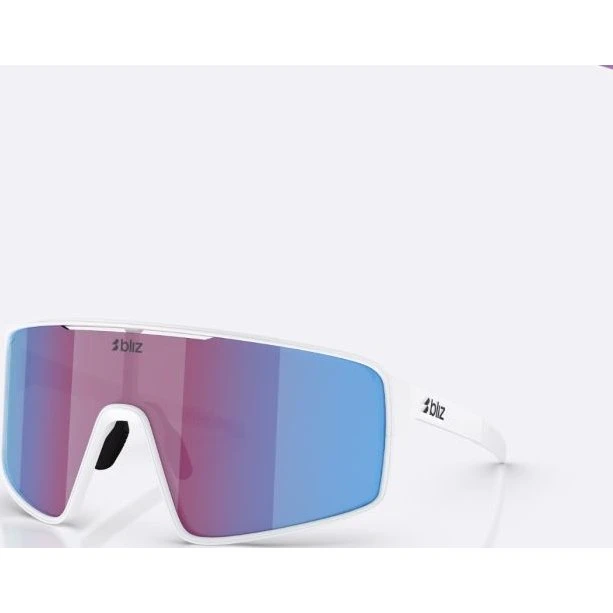 Lunettes de soleil Bliz P001 XL Matte White Miroir Rose-Violet