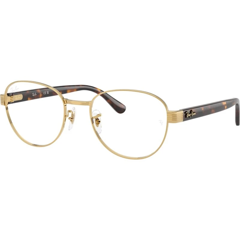Ray-Ban RX6543 Montures Optiques Carrées en Métal Doré