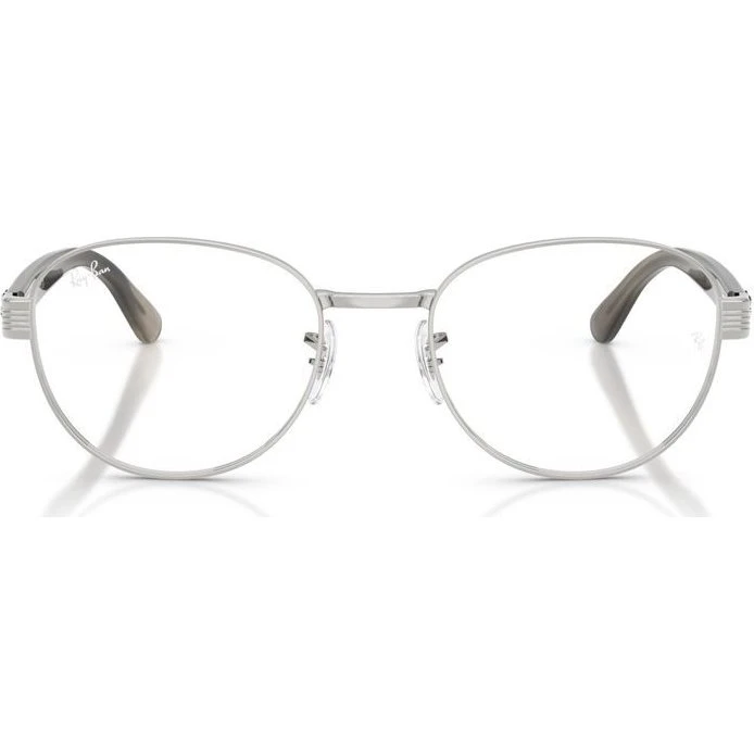 Ray-Ban RX 6543 Lunettes de Vue Rondes Argentées Unisexe 52mm