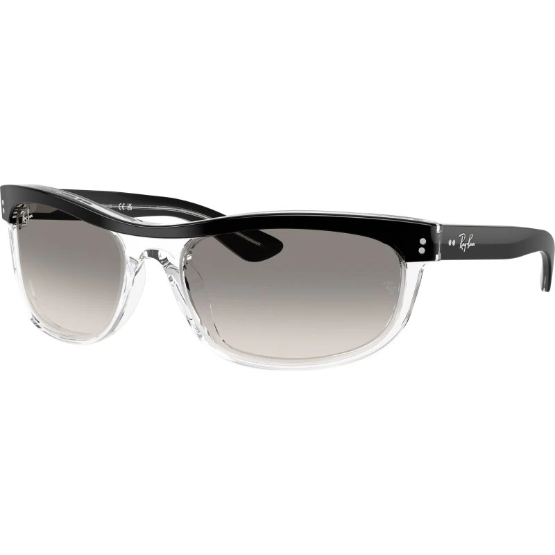 Ray-Ban RB2489 Balorama Lunettes de Soleil Carrées Acétate Noir/Gris