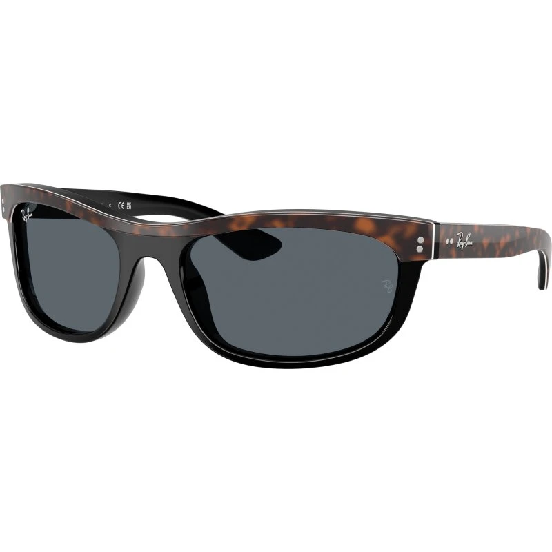Ray-Ban RB2489 Balorama Lunettes de Soleil Carrées Marron et Bleu