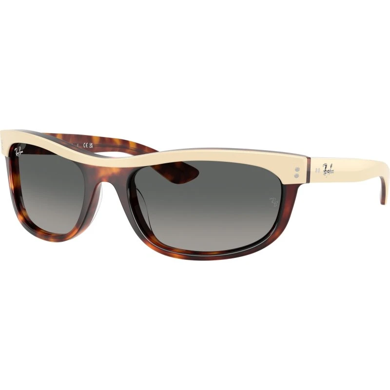 Ray-Ban RB2489 Balorama - Lunettes de soleil carrées beige et gris