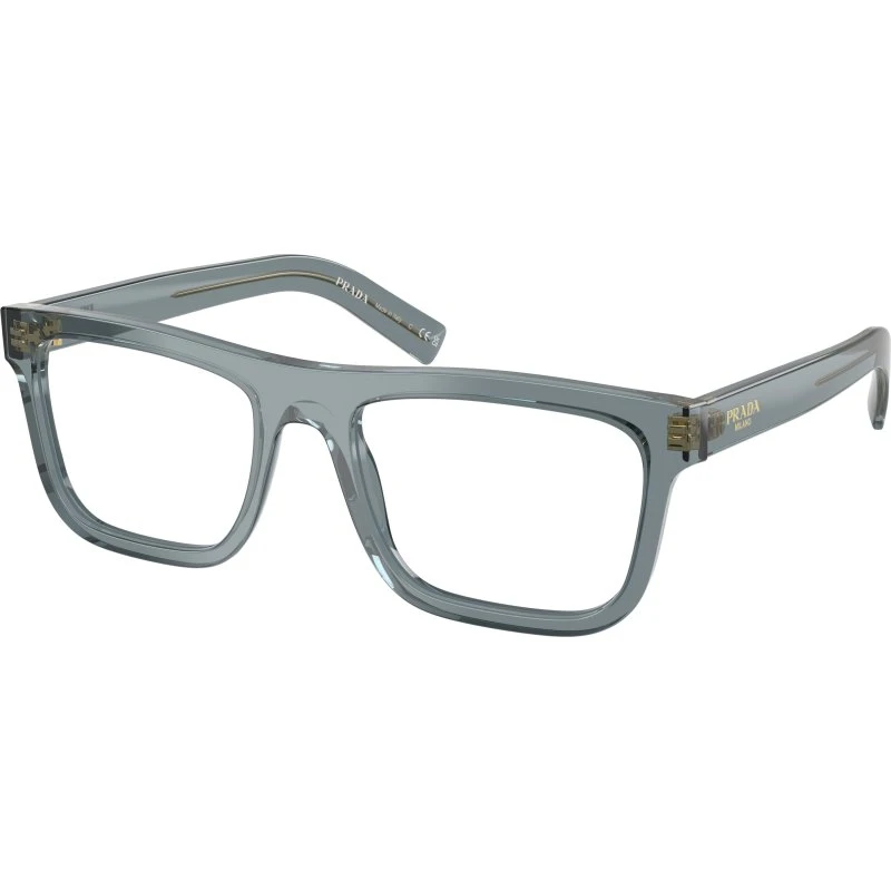 Prada Homme Montures Optiques PR C03V en Acétate Bleu