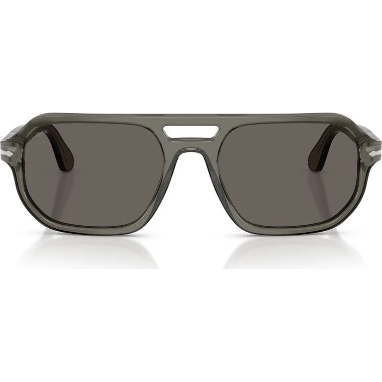 Persol Guido Po 3393s Lunettes de Soleil Aviateur Unisexe Gris