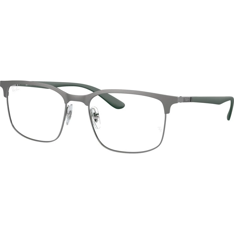 Ray-Ban RX6518 Montures Optiques Carrées en Métal Gris