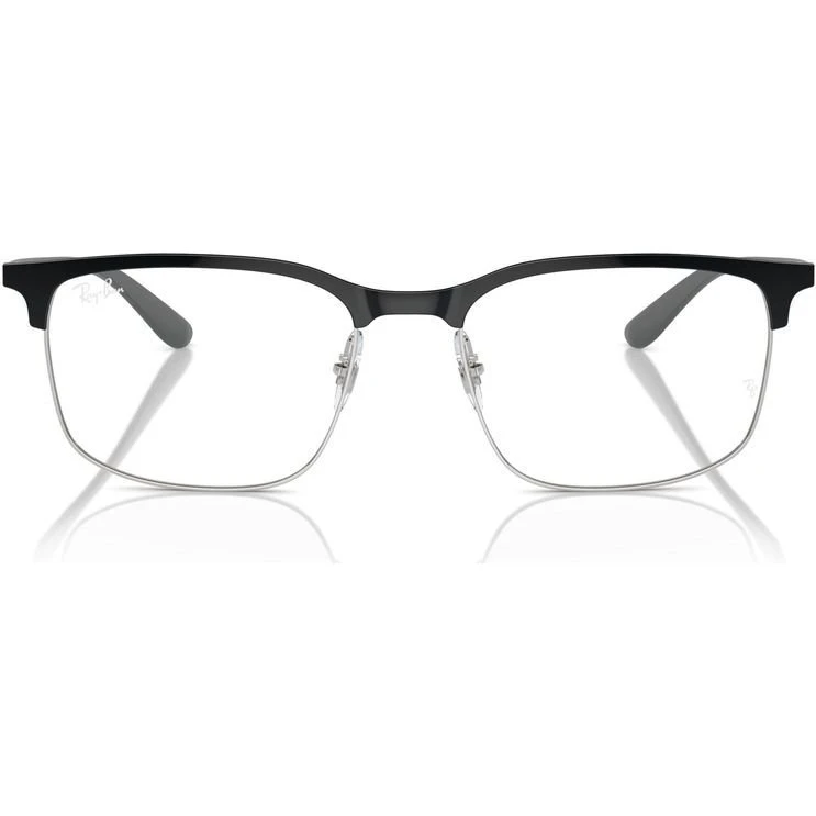 Ray-Ban RX 6518 Lunettes de Vue Carrées Unisexe Gris 55mm