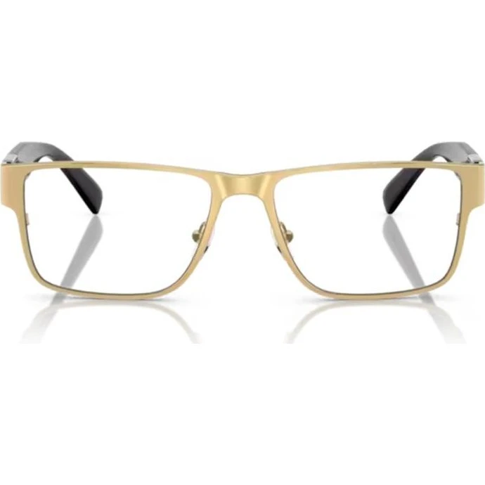 Versace VE 1274 Lunettes de Vue Homme Carrées Dorées 57mm