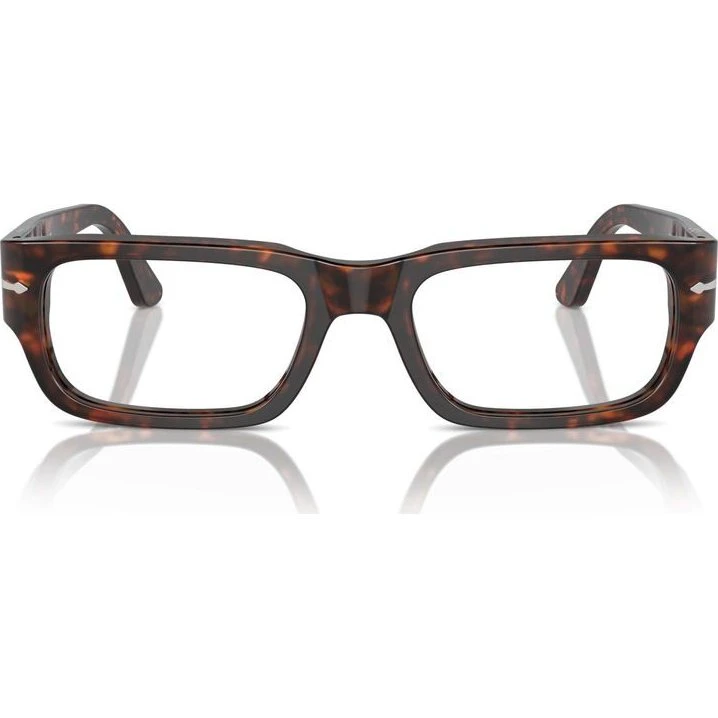 Persol PO3347V Lunettes de Vue Carrées Havane Unisexe 53mm