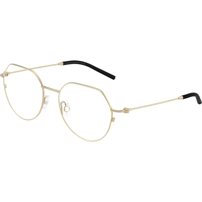 Moncler ME1002 1007 Lunettes de vue géométriques en acier doré
