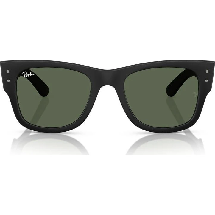 Ray-Ban RB 4840S Lunettes de Soleil Carrées Unisexe Noir et Vert