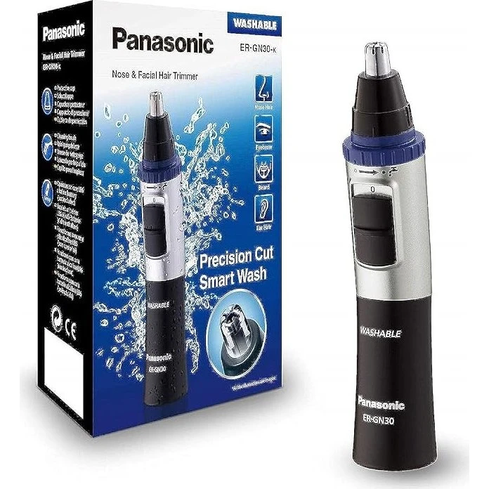 Panasonic ER-GN30K Trimmer Nasal & Oural, Wet/Dry