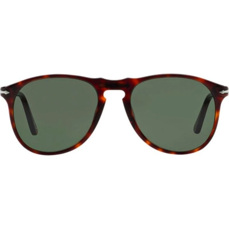 Persol PO 9649S Lunettes de Soleil Pilote Havane Vert Unisexe