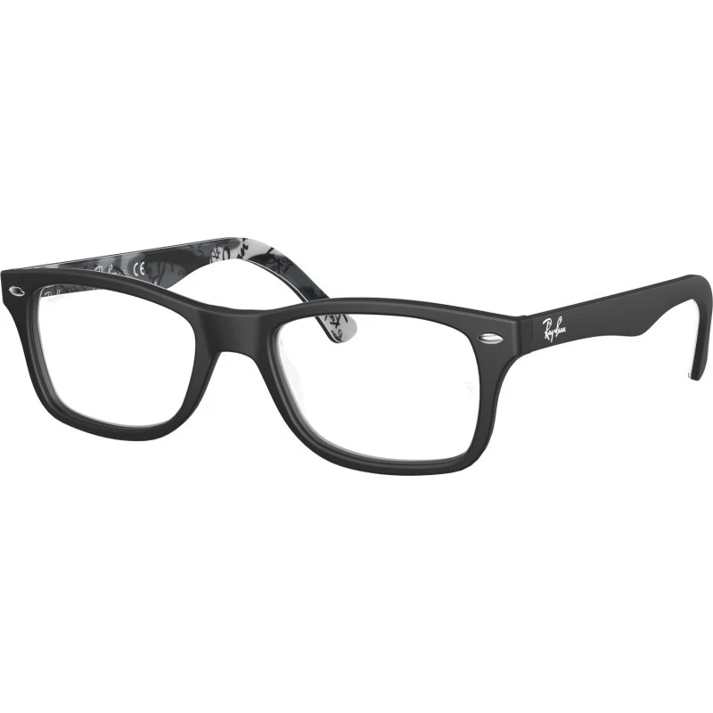 Ray-Ban RX5228 5405 Lunettes Optiques Carrées en Acétate Noir
