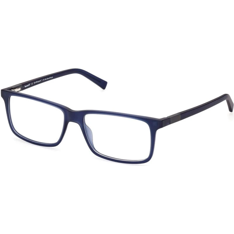 Timberland Homme TB1765 091 - Lunettes Optiques Géométriques Bleues