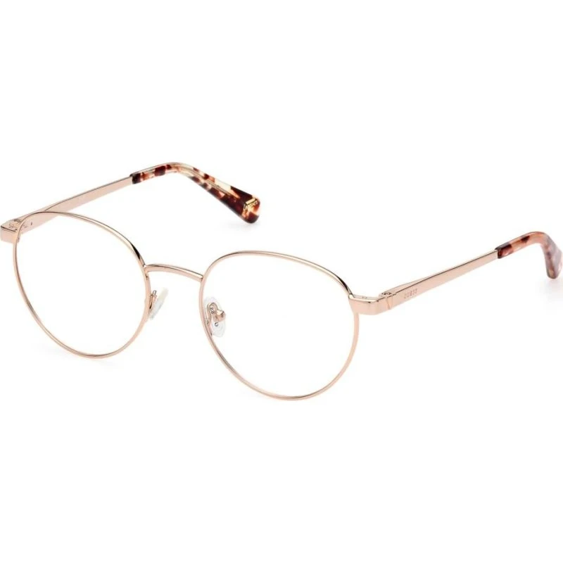 Guess GU5221 Lunettes de Vue Rondes Dorées Unisexe 51mm