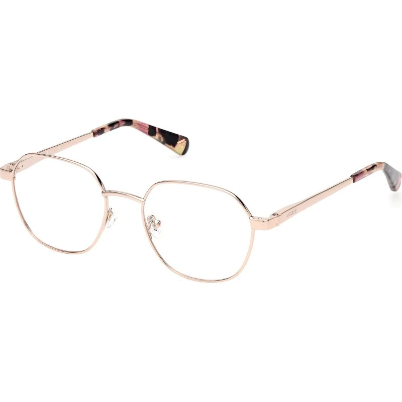 Guess GU5222 028 Lunettes Optiques Rondes en Métal Or