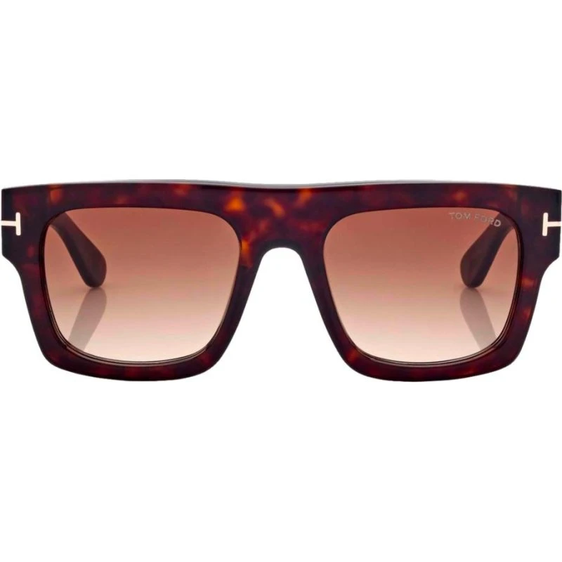 Tom Ford Fausto FT 0711 Lunettes de Soleil Géométriques Havane