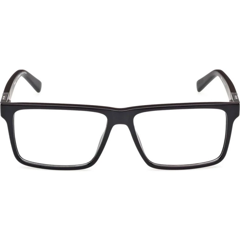 Timberland TB50004 Lunettes de Vue Rectangulaires Noires Unisexe