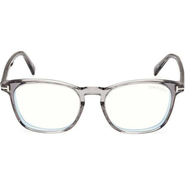 TOM FORD Homme FT5960-B 020 Montures Optiques Carrées en Acétate Gris