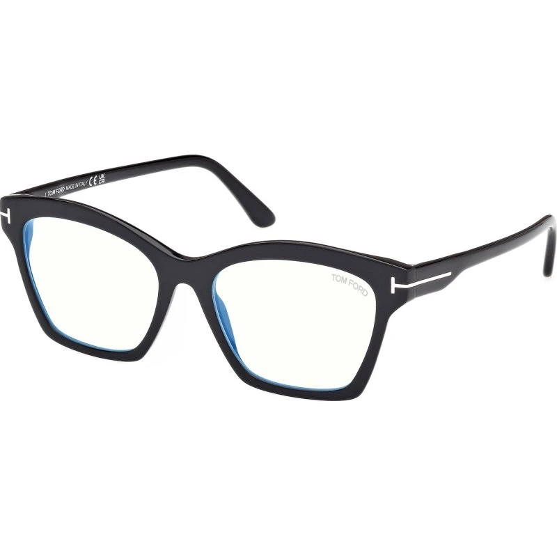 Tom Ford FT5965-B Lunettes de Vue Géométriques Noires 53mm