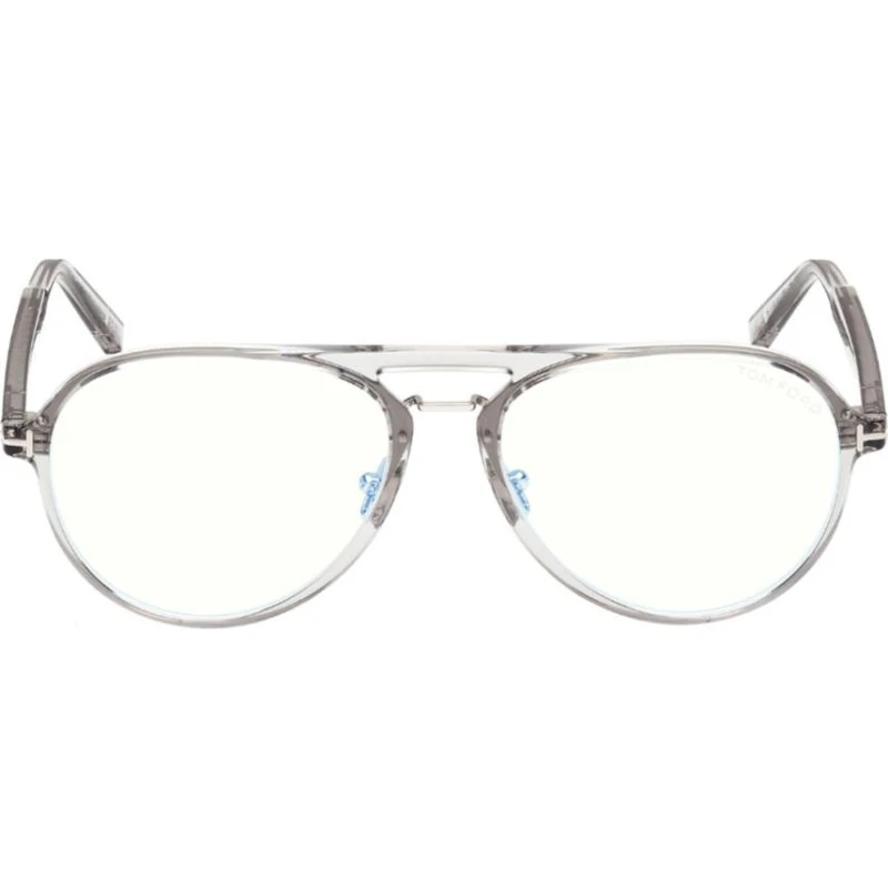 Tom Ford FT5981-B Blue Block Lunettes de Vue Pilote Gris 57mm