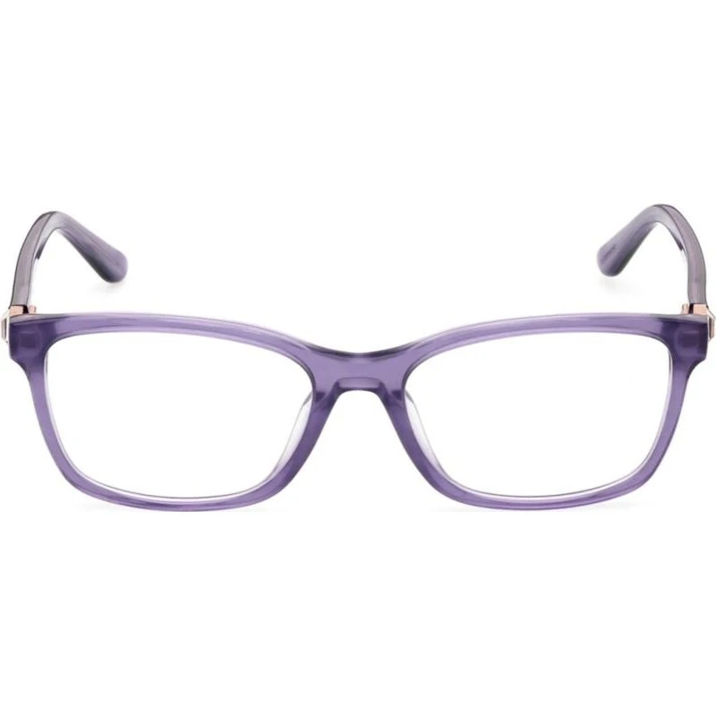 Guess GU50196 Lunettes de Vue Femme Violet Rectangulaire 52mm