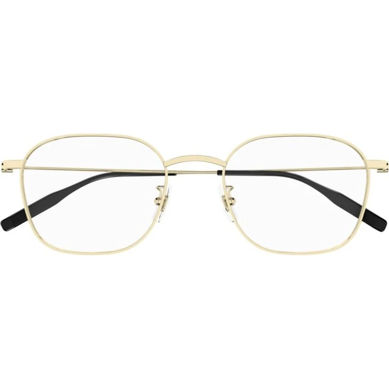 Montblanc MB0371OA Lunettes de Vue Homme Géométriques Dorées 52mm