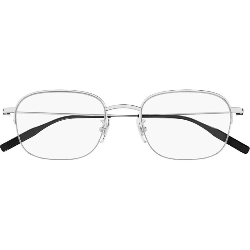 Montblanc MB0372OA Lunettes de Vue Homme Argent Géométrique 51mm