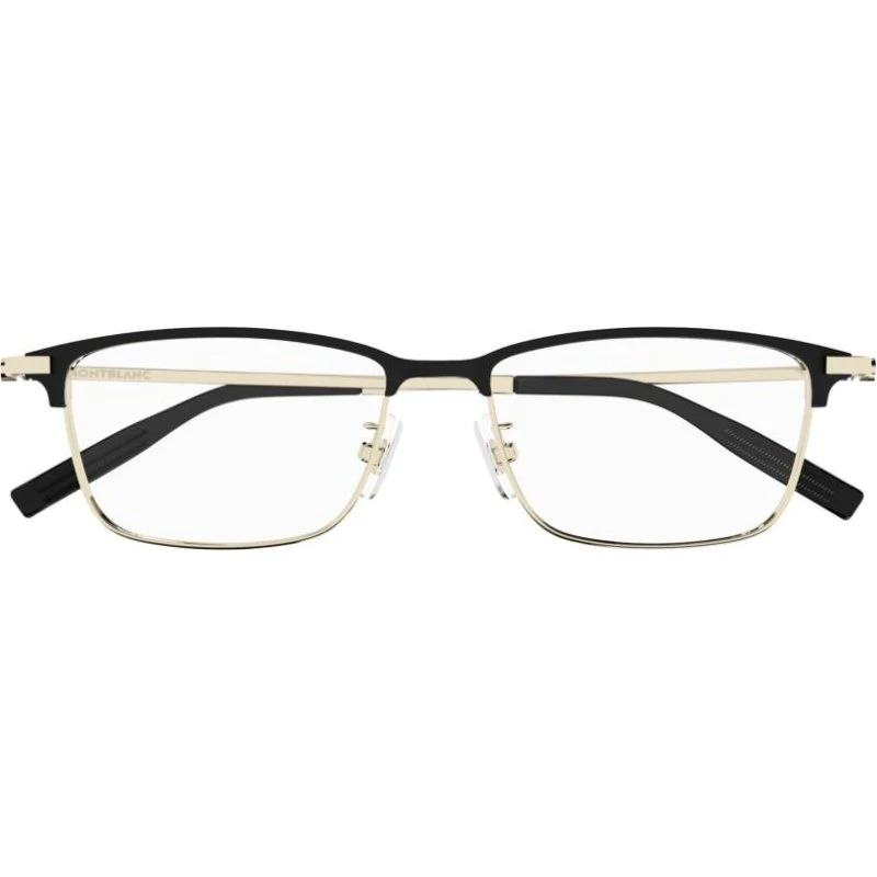 Montblanc MB0374OA Lunettes de Vue Homme Rectangulaires Dorées 54mm